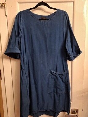 COS Indigo Denim Shift Dress